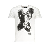 Cavalli Class White Cotton T-Shirt -   -  Cavalli Class.